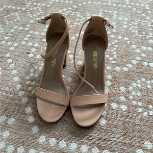 Dream Pairs Nude Heeled Sandals